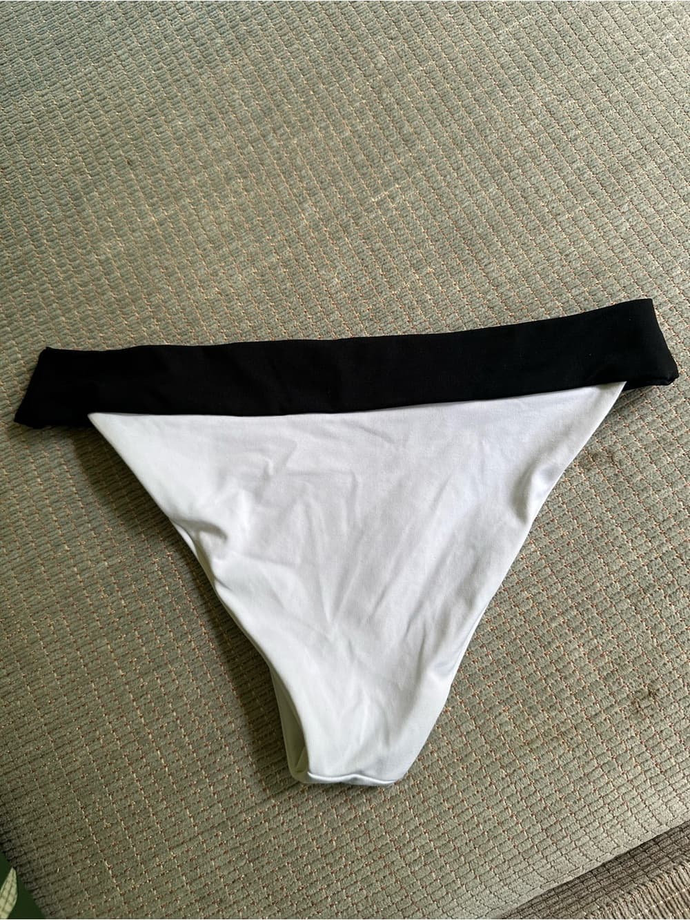 NWOT L*Space bikini bottoms colorblock white black small - Thumbnail 3