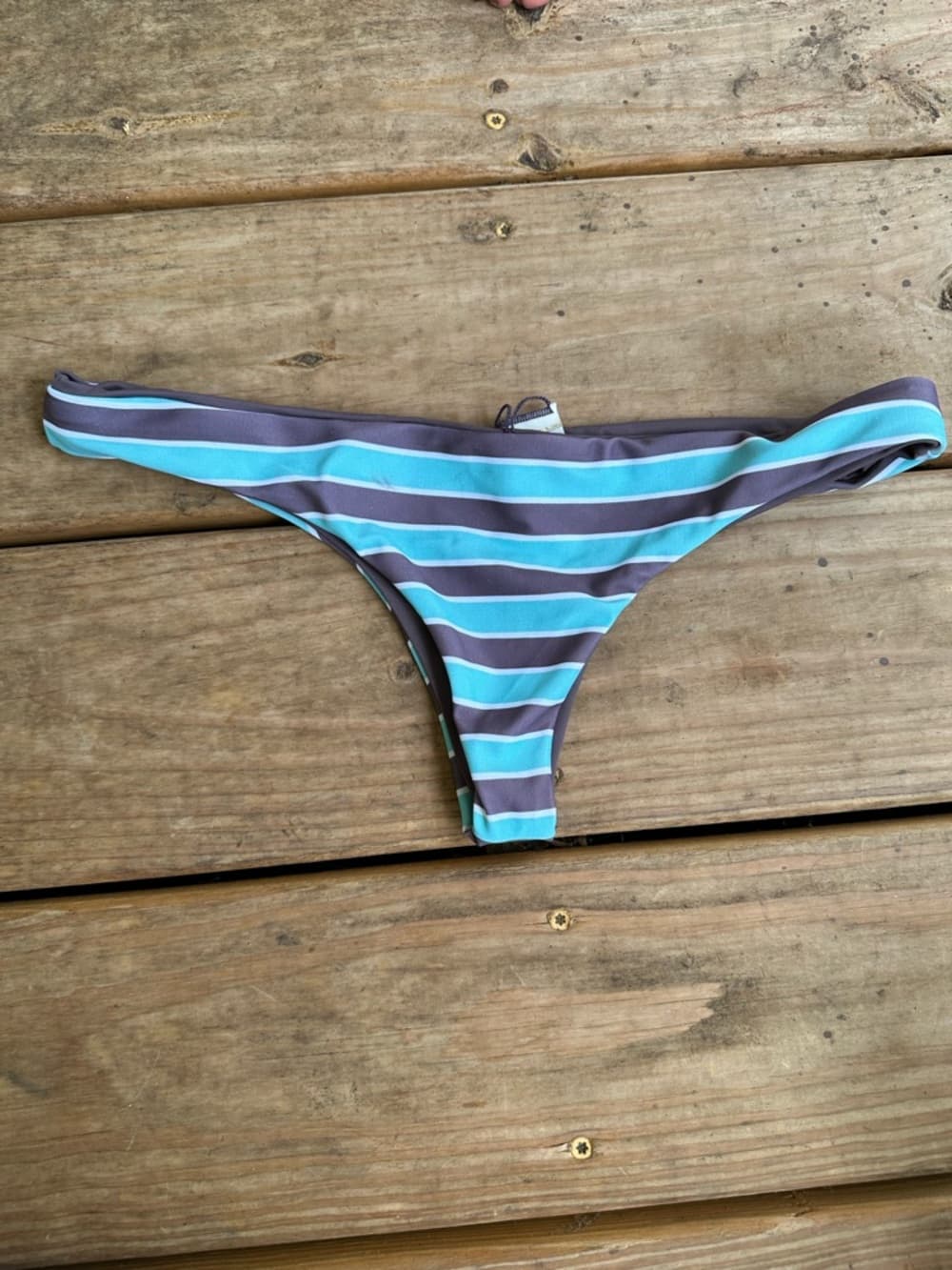 NWOT L*Space Forever striped thong style bikini bottoms - Thumbnail 3