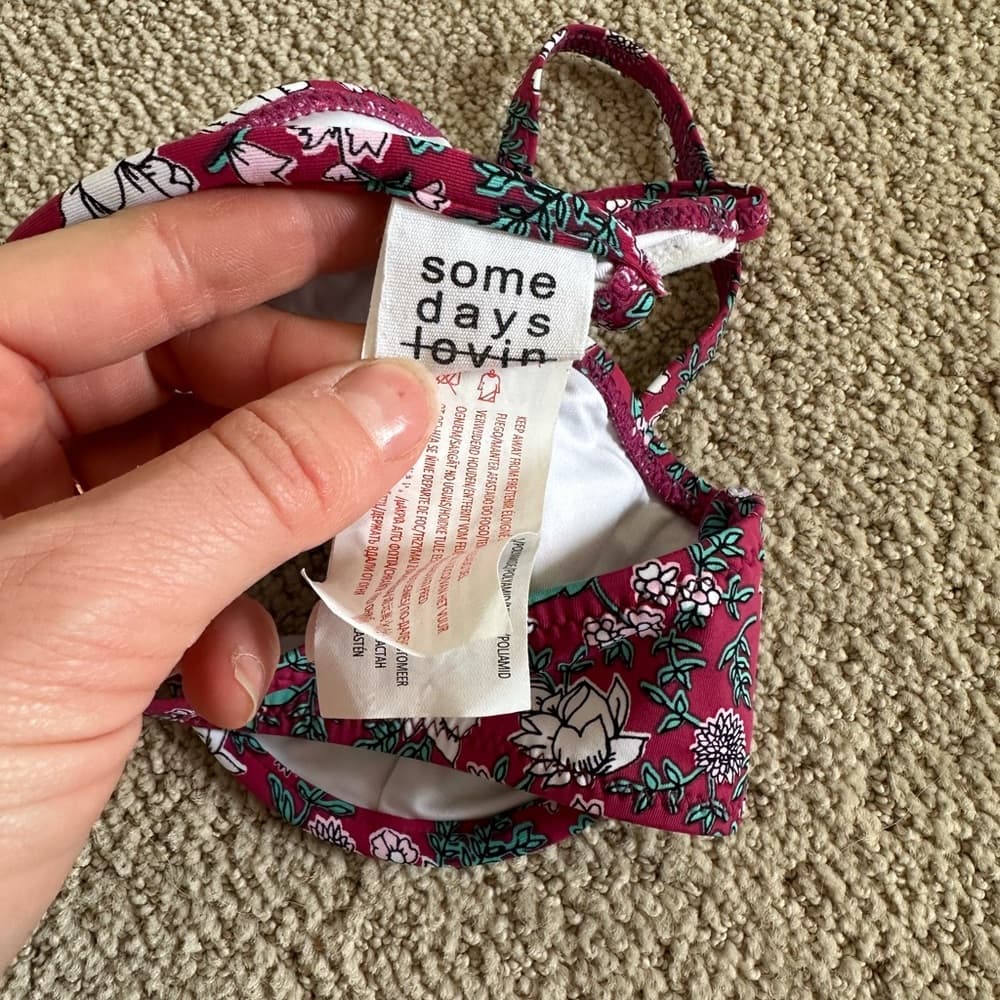 Some Days Lovin bikini top floral xs - Thumbnail 3