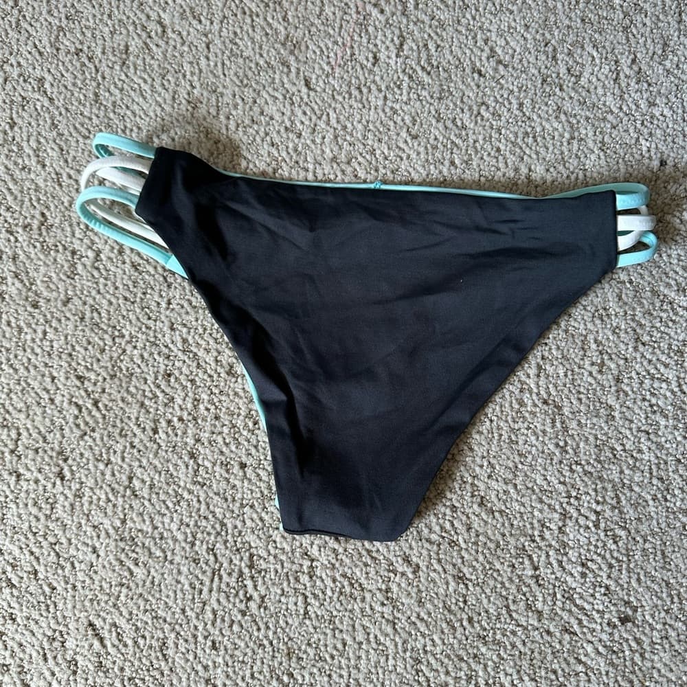 NWOT L*Space Low Down bikini bottom charcoal - Thumbnail 3