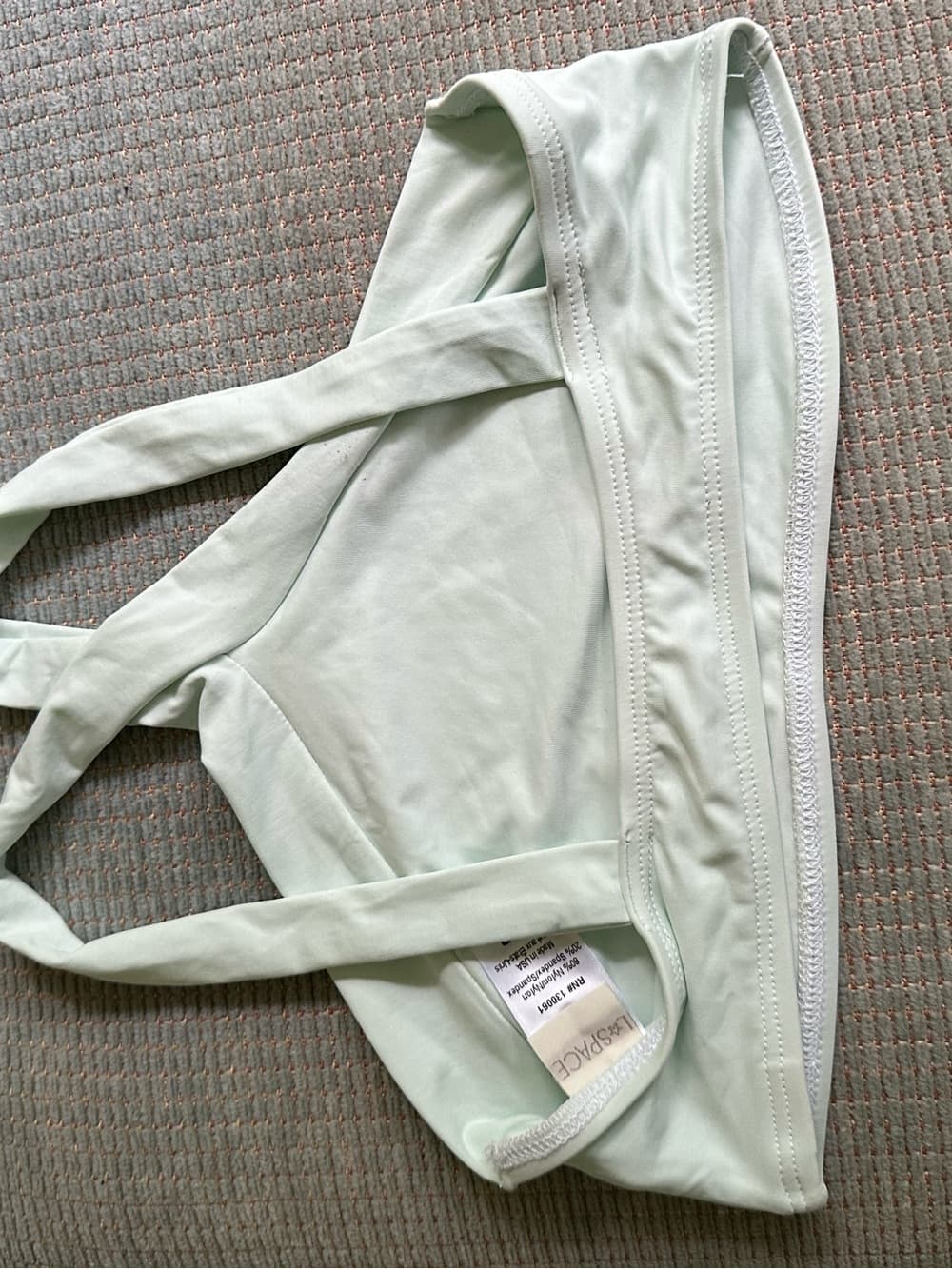 NWOT L*Space high neck bikini top mint green - Thumbnail 2
