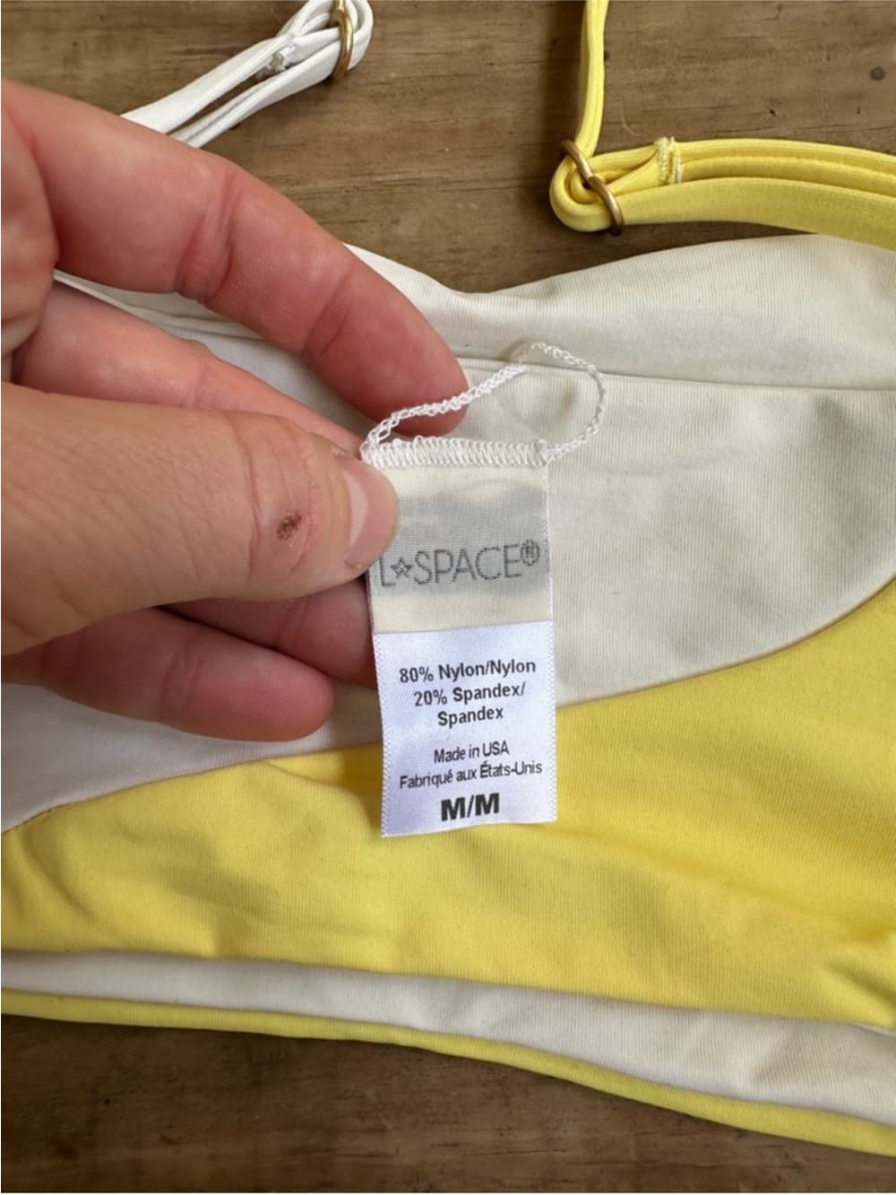 NWOT L*Space Ari Dani set yellow cream small medium - Thumbnail 3