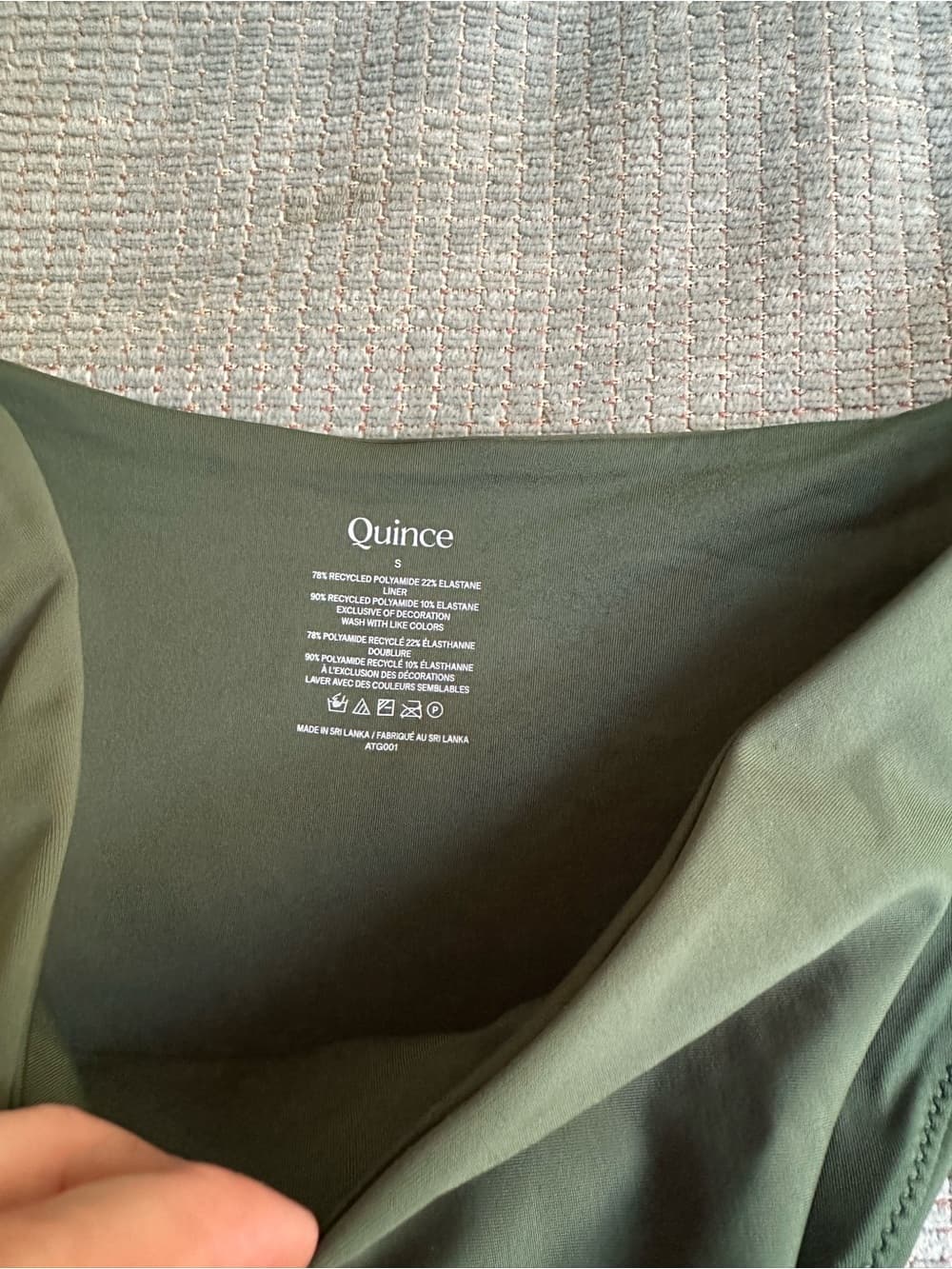 NWT Quince Low Rise bikini bottoms palm - Thumbnail 3