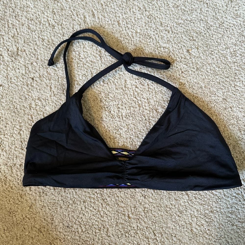 NWOT L*Space strappy back bikini top black - Thumbnail 3