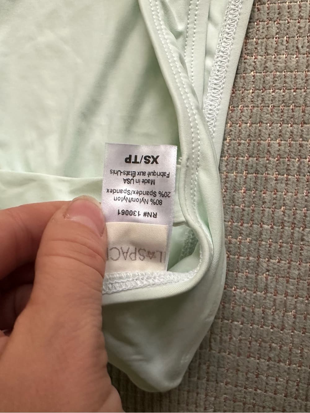 NWOT L*Space high neck bikini top mint green - Thumbnail 3