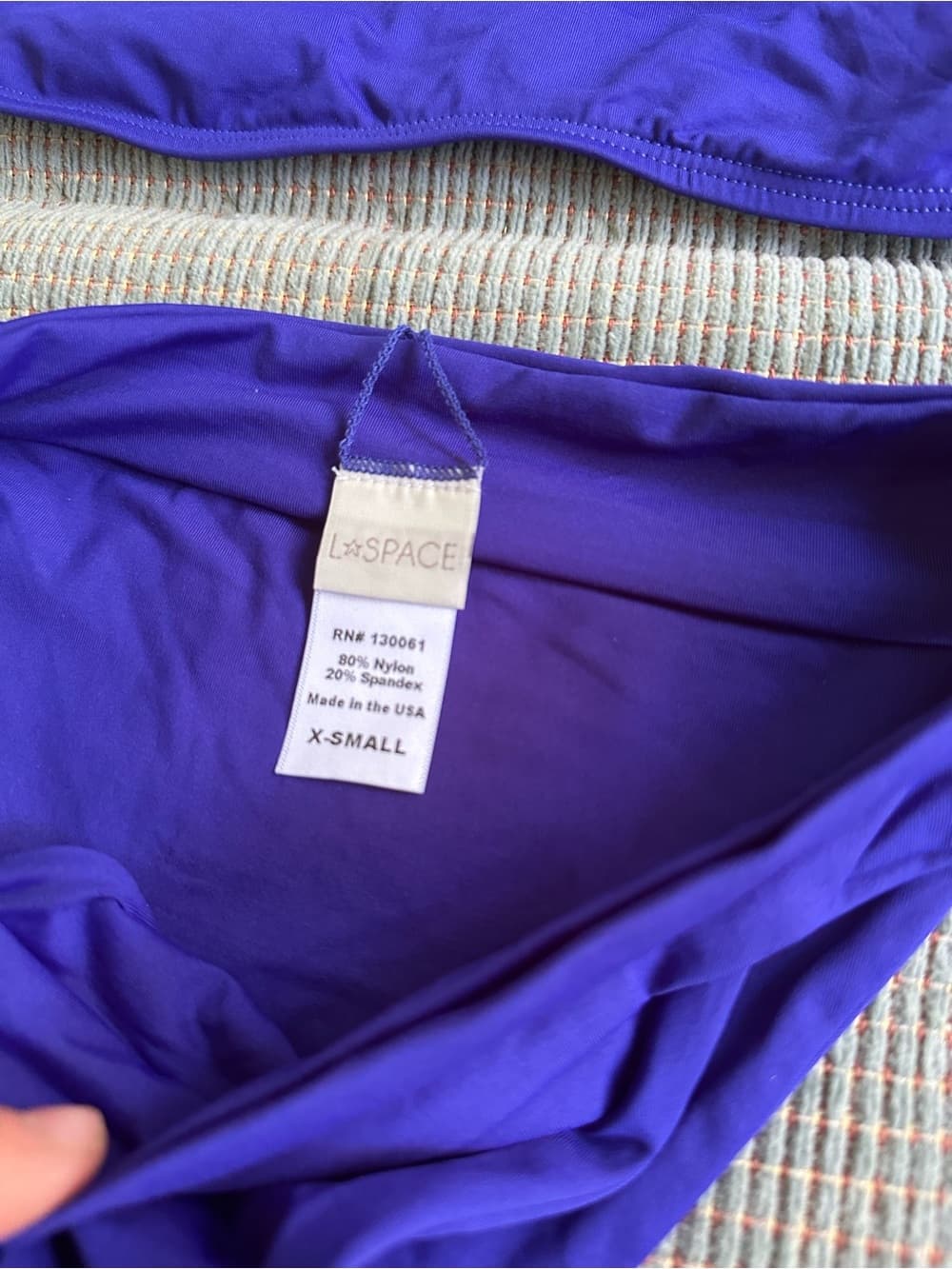 NWOT L*Space high neck bikini set royal blue extra small - Thumbnail 2