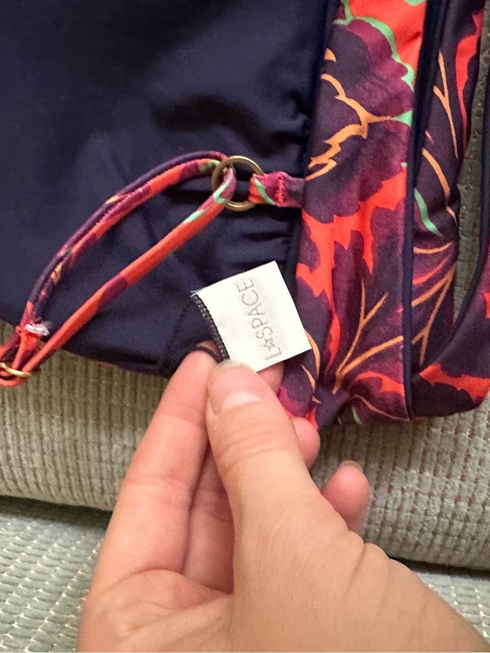 NWOT L*Space Liberty Fleur Olivia bikini top small - Thumbnail 3
