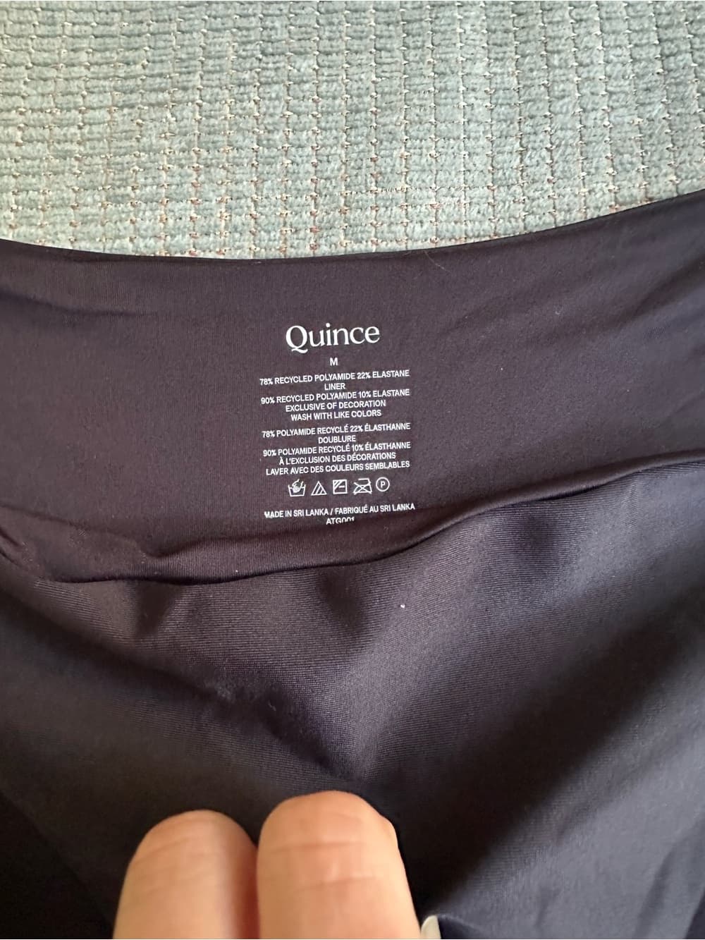 NWT Quince low ride bikini bottoms black - Thumbnail 2