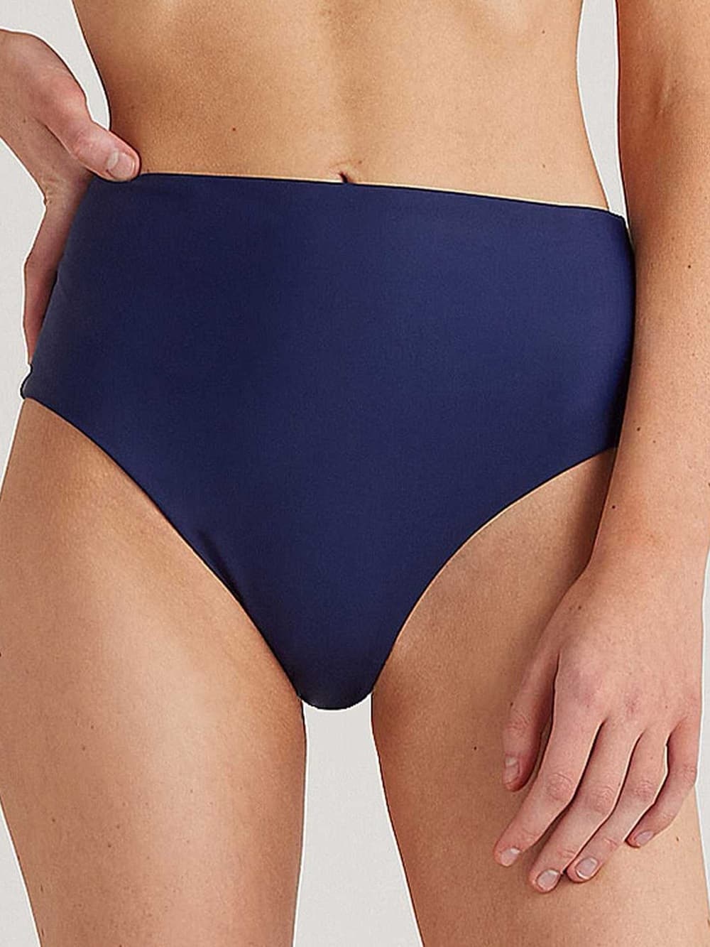 NWT Quince high rise bikini bottoms navy - Thumbnail 4