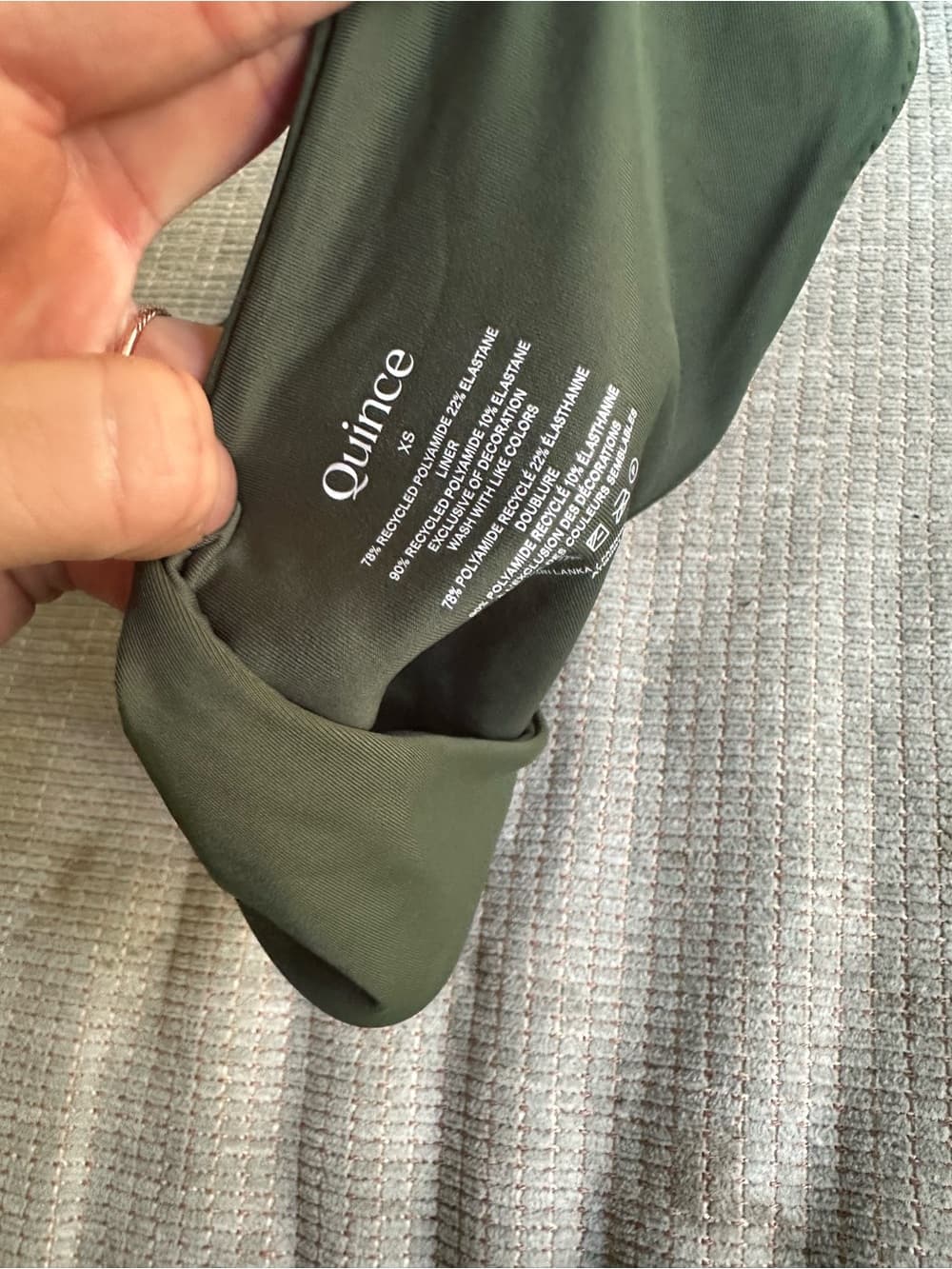 NWT Quince Low Rise bikini bottoms palm - Thumbnail 3