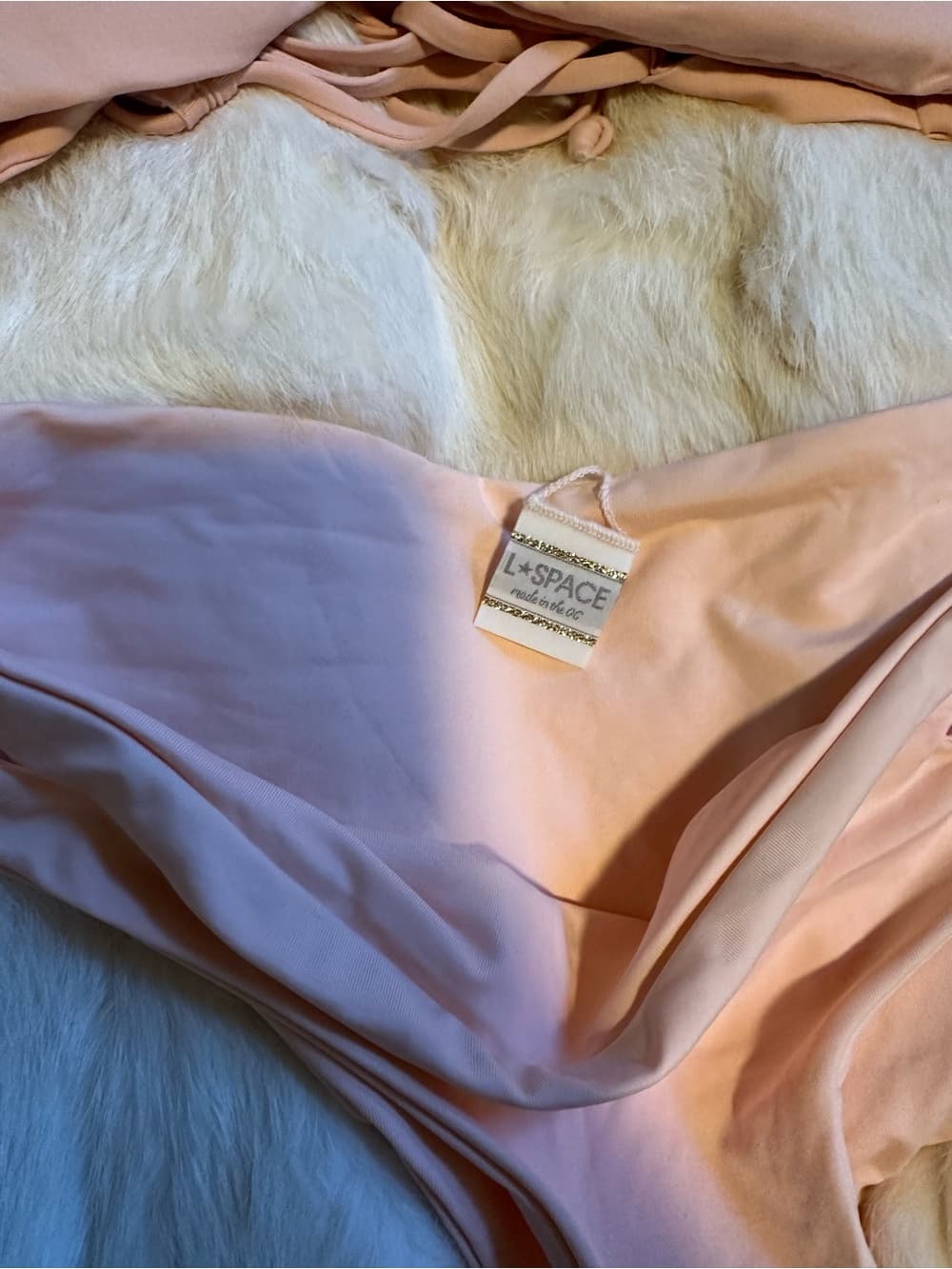 NWOT L*Space Breakers bikini set peach small - Thumbnail 2