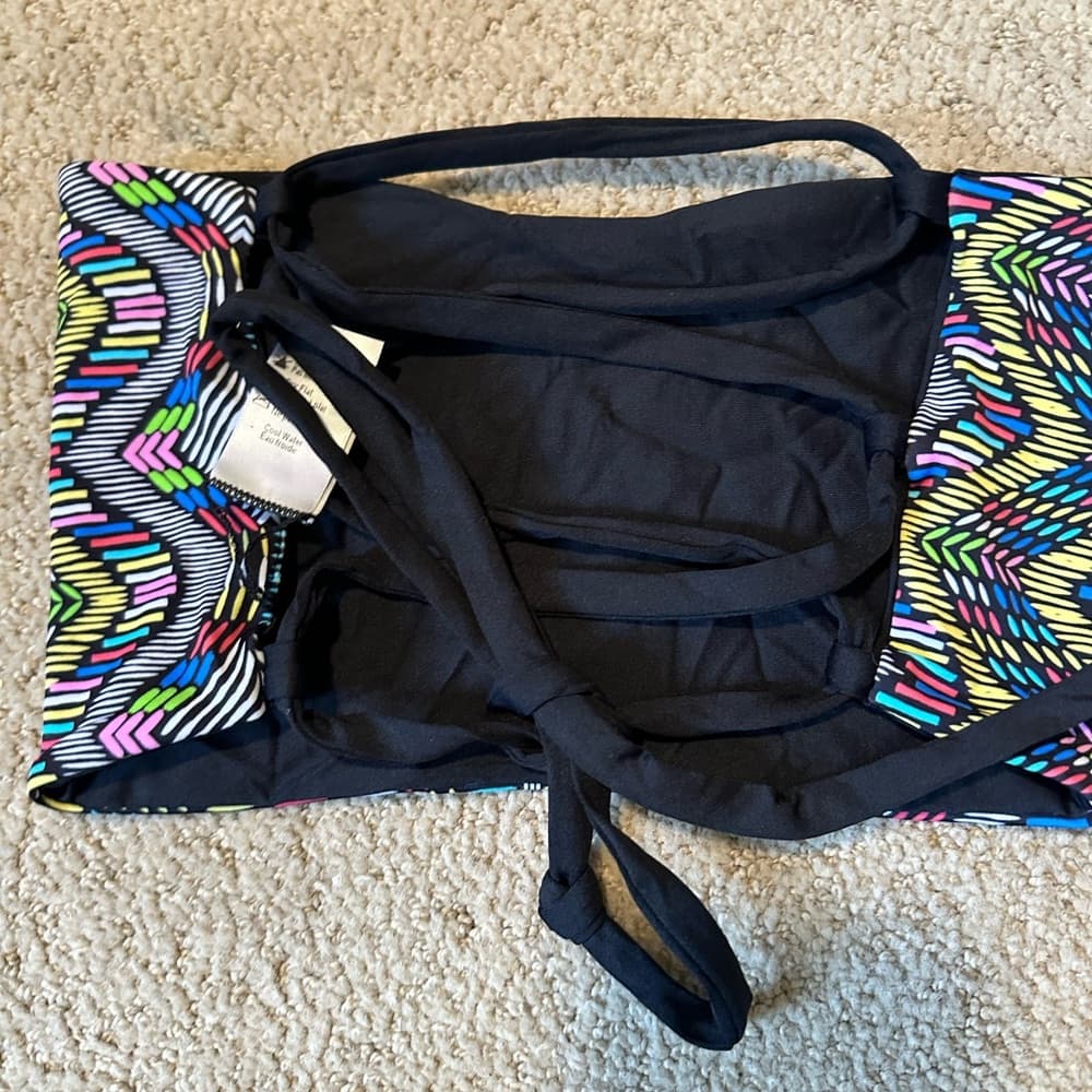 NWOT L*Space strapless bikini top Aztec print - Thumbnail 2
