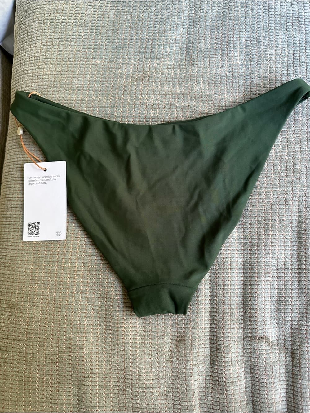 NWT Quince Low Rise bikini bottoms palm - Thumbnail 2