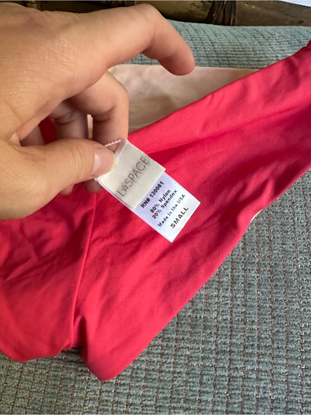 NWOT L*Space bikini bottoms red cream small - Thumbnail 4