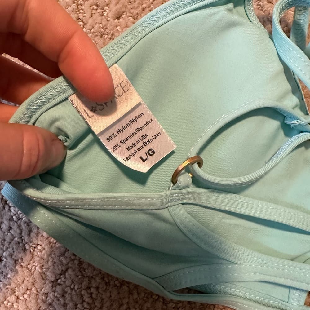 NWOT L*Space Ross bikini top Pacifica Blue - Thumbnail 3