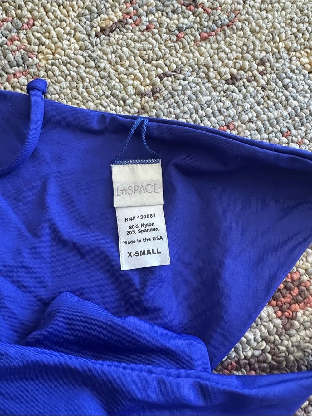 NWT L*Space Lizzie bikini set sapphire extra small - Thumbnail 3