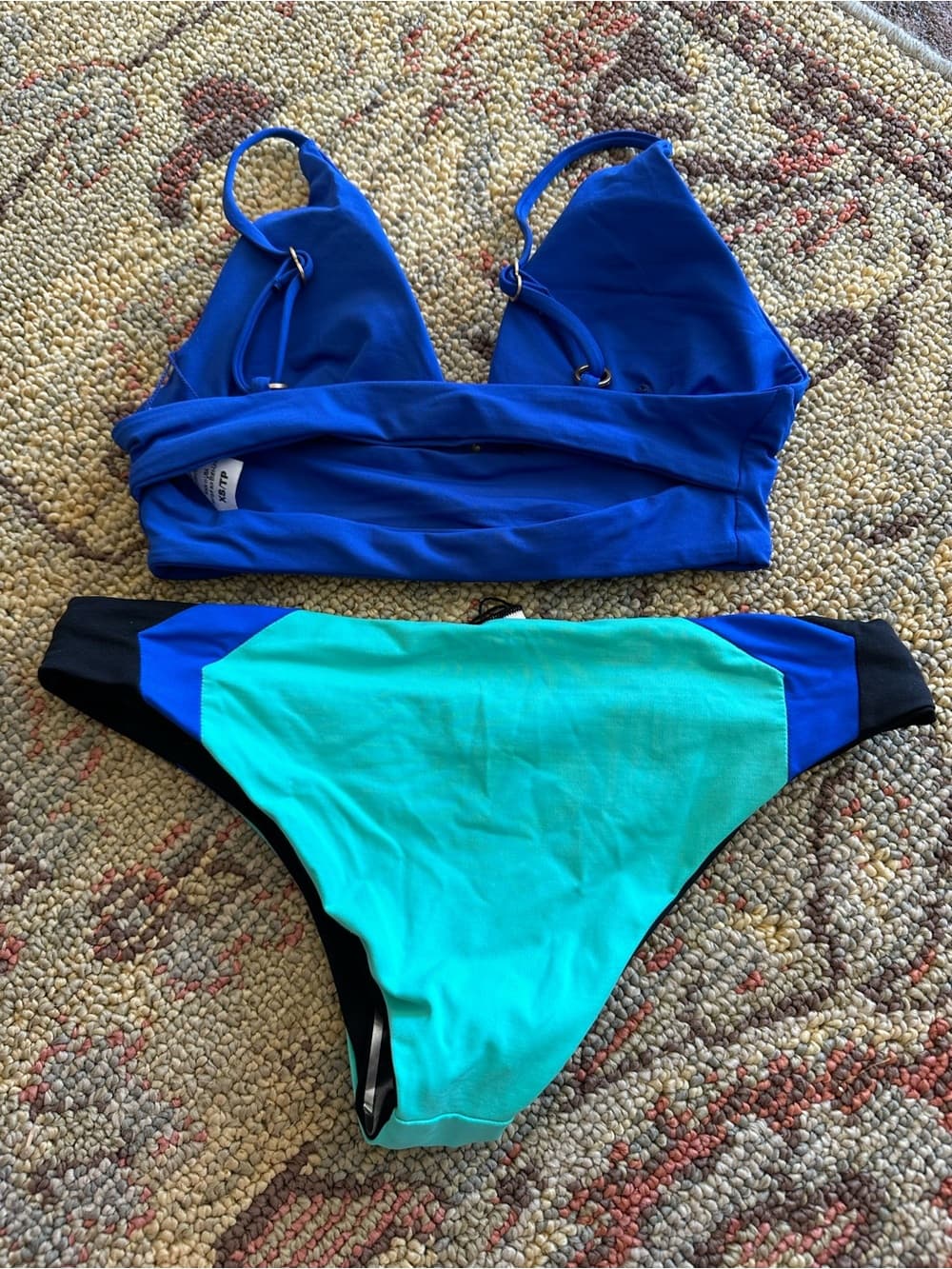 NWOT L*Space Olivia Mia bikini set royal blue - Thumbnail 3