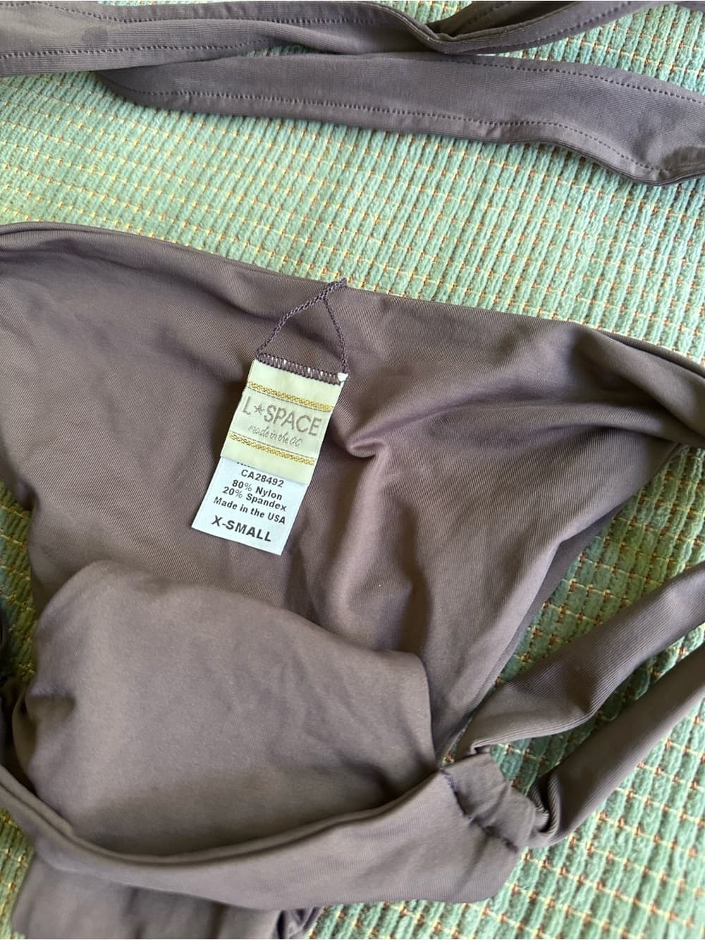 NWT L*Space Chloe bikini set grey extra small - Thumbnail 2