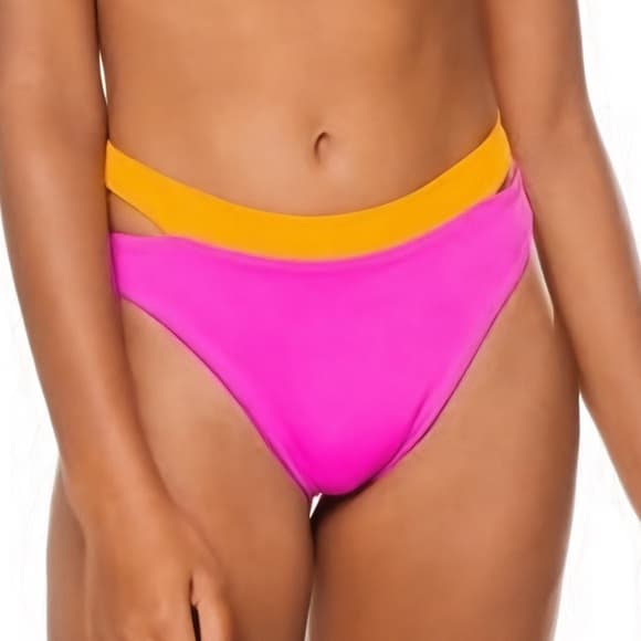 NWOT L*Space Emmy bikini bottoms fuchsia orange - Thumbnail 5
