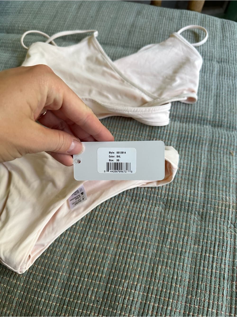 NWT L*Space Chloe Monique bikini set cream extra small - Thumbnail 2