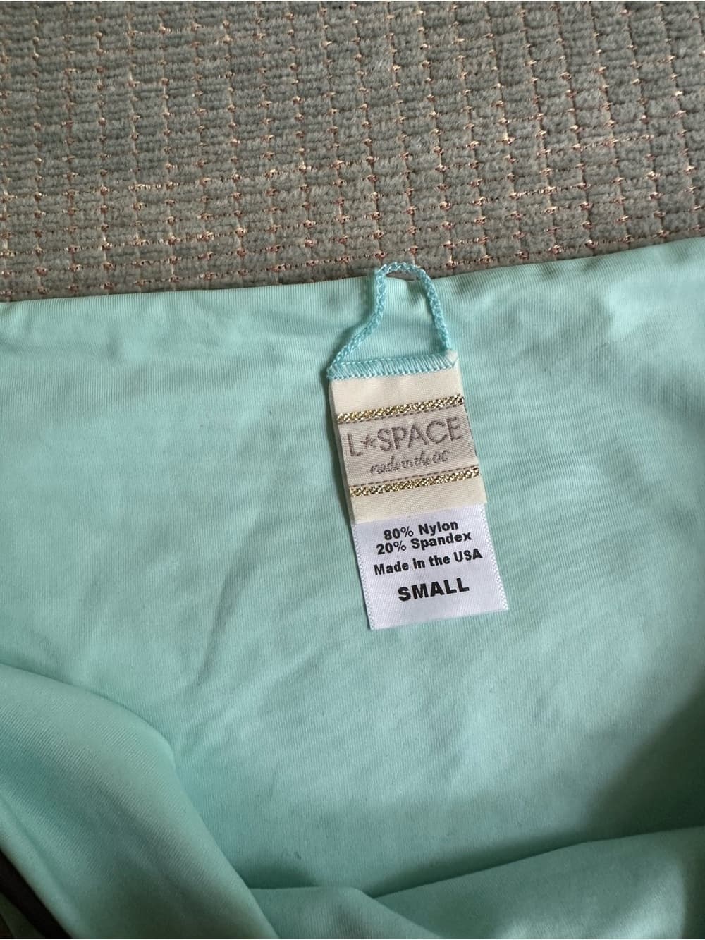 NWOT L*Space bikini bottoms grey light blue - Thumbnail 2
