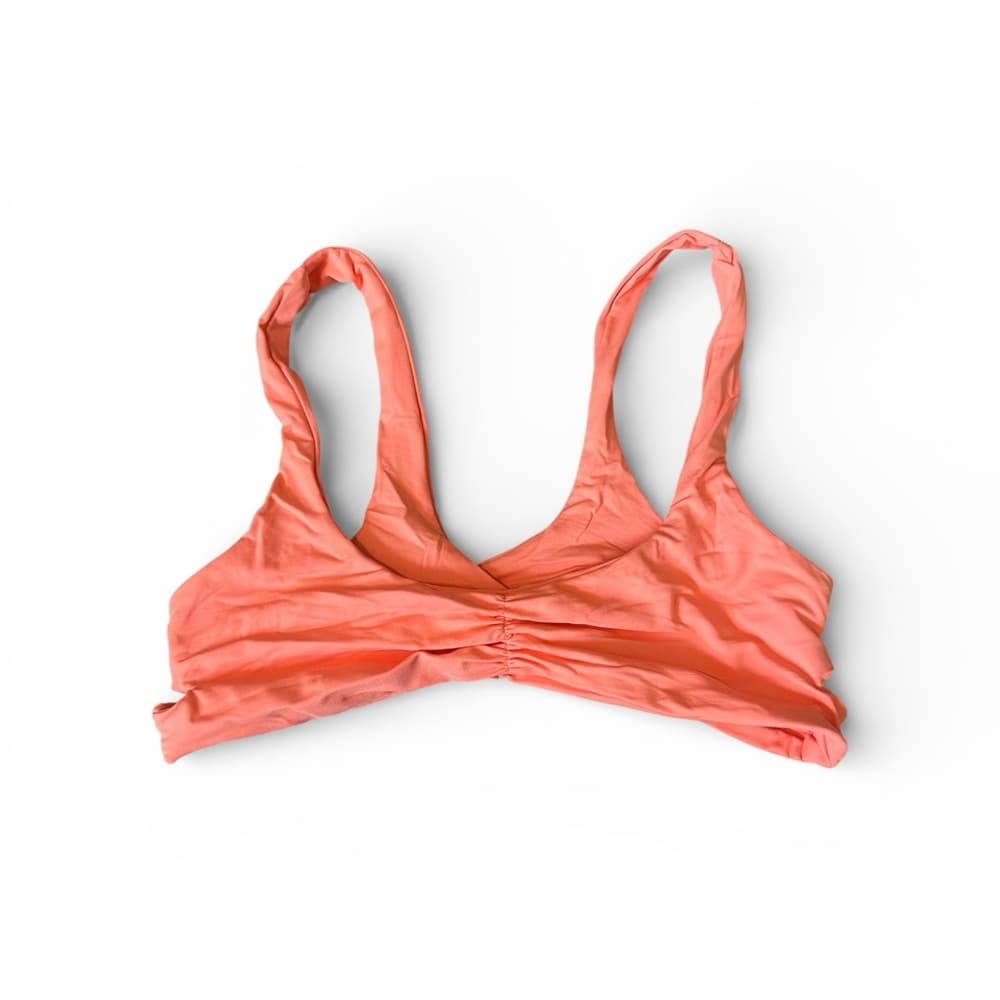 NWOT l*Space criss cross back bikini top electric coral - Thumbnail 4