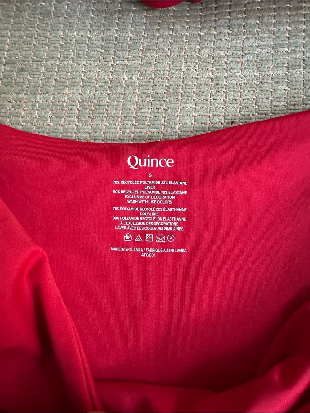 NWT Quince bikini set cherry red - Thumbnail 2