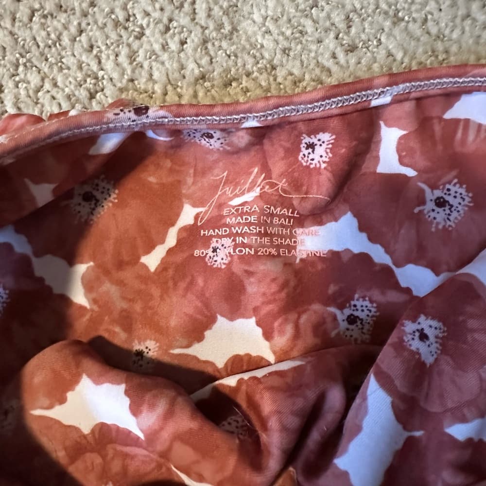 NWOT Juillet swim floral bikini bottoms - Thumbnail 2