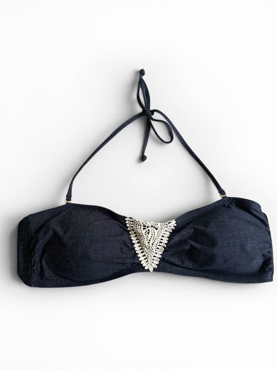 NWOT L*Space bandeau crochet bikini top large - Thumbnail 5