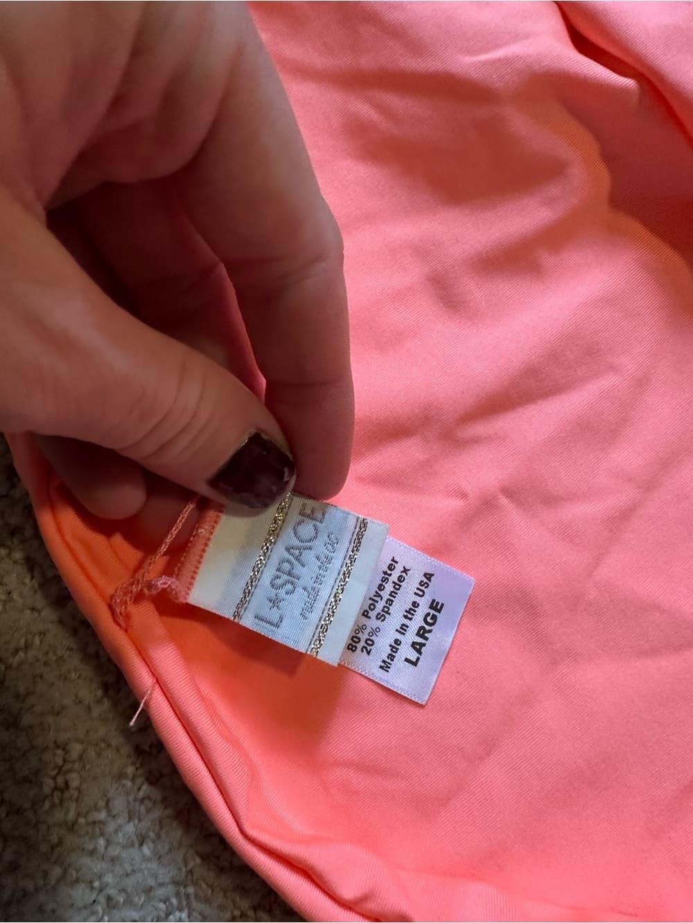 NWOT L*Space bikini set coral large - Thumbnail 2