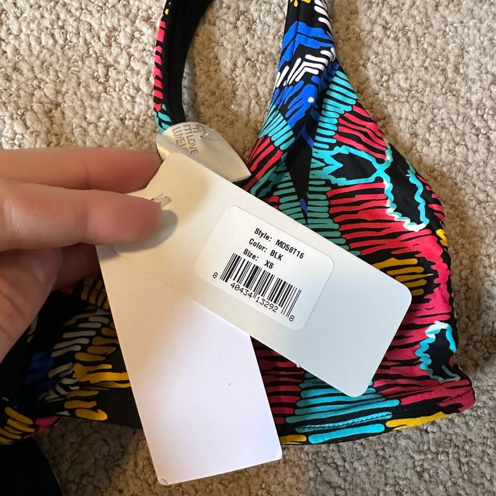 NWT L*Space Zoe wrap bikini top Moroccan Dreams - Thumbnail 3