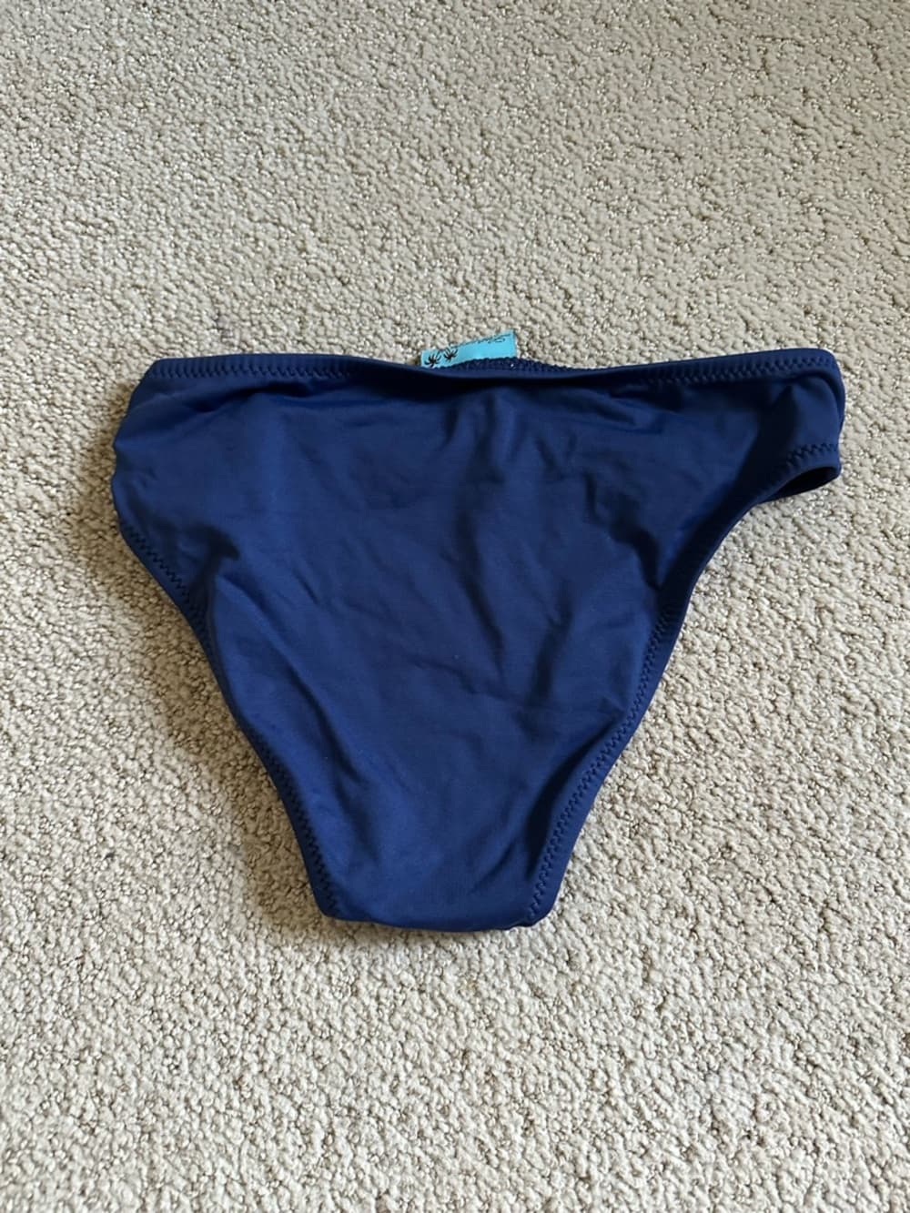 LeTarte Hawaii hip ring bikini bottoms navy gold - Thumbnail 3