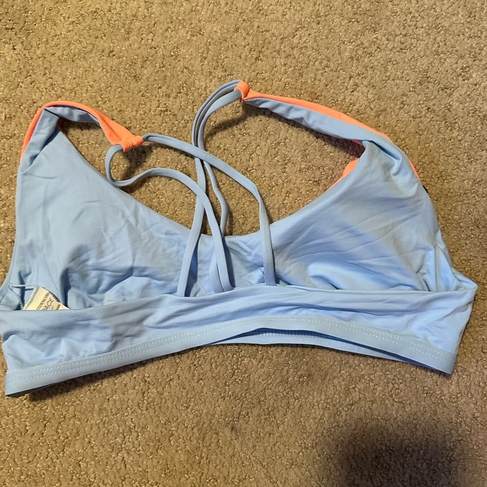 NWOT L*Space color block v neck bikini top - Thumbnail 2
