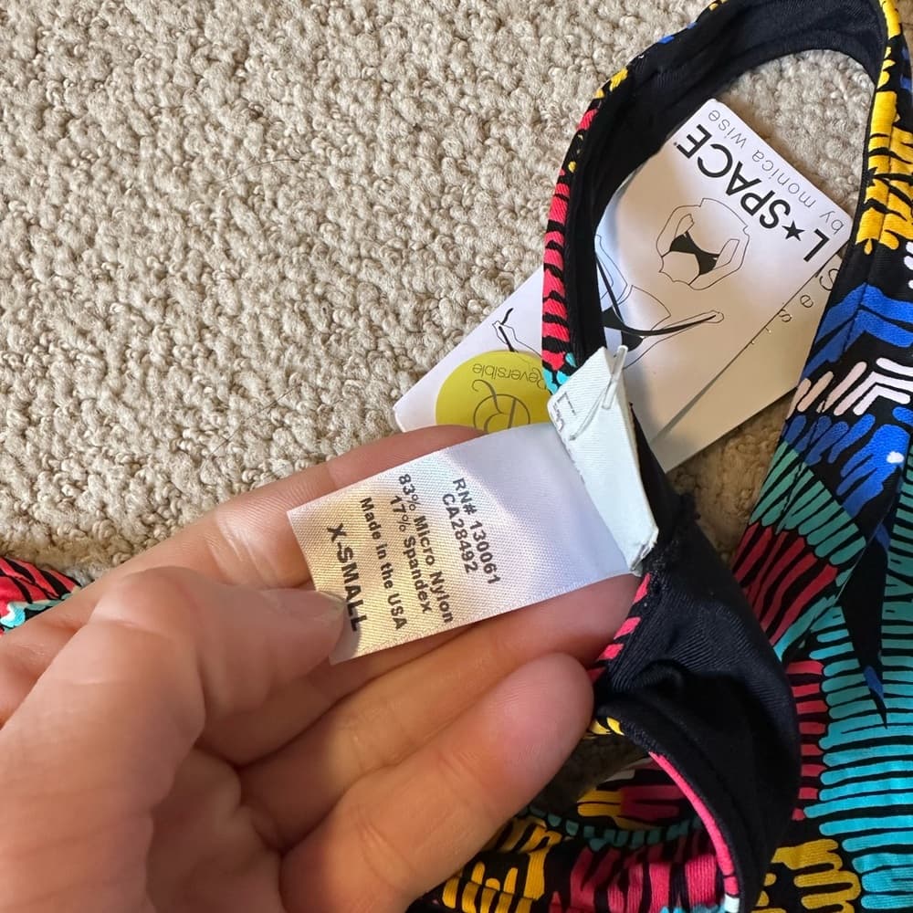 NWT L*Space Zoe wrap bikini top Moroccan Dreams - Thumbnail 2