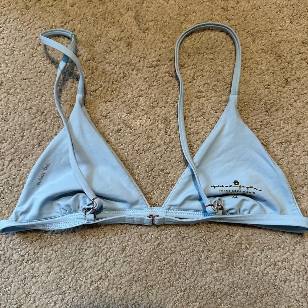 Spiritual Gangster ribbed bikini top light blue - Thumbnail 2