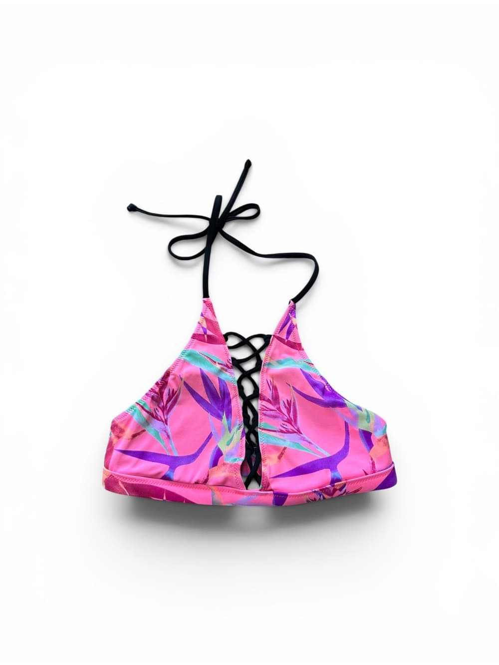 PINK Victoria’s Secret caged bikini top pink floral - Thumbnail 5