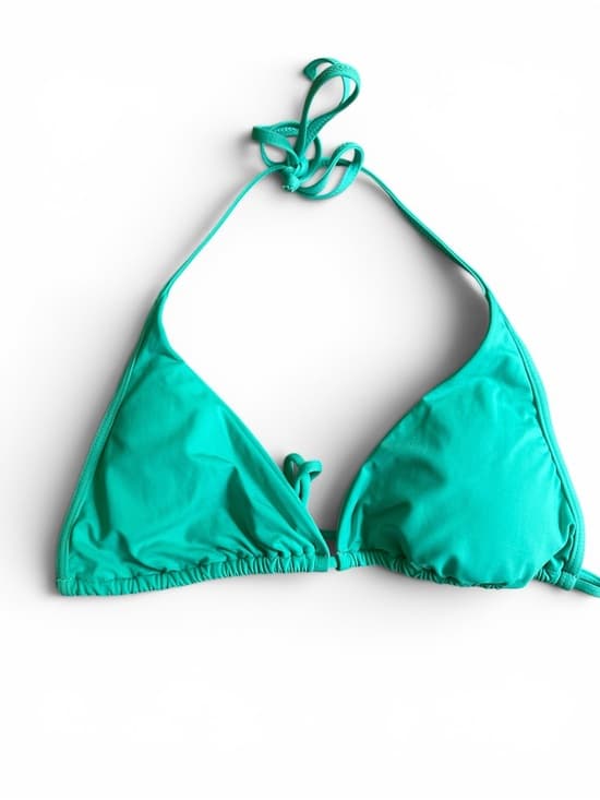 NWOT L*Space triangle bikini top turquoise large - Thumbnail 5