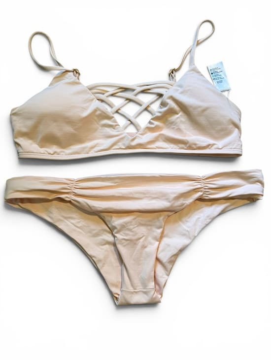 NWOT L*Space Jaimie Monique bikini set peach large - Thumbnail 6