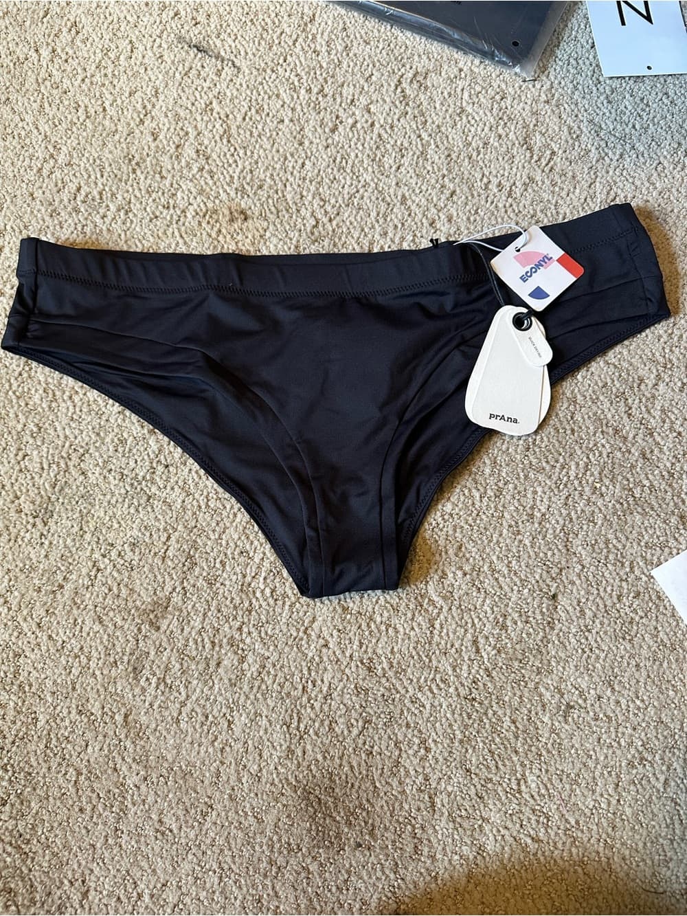 NWT Prana upswell bikini bottoms black - Thumbnail 2