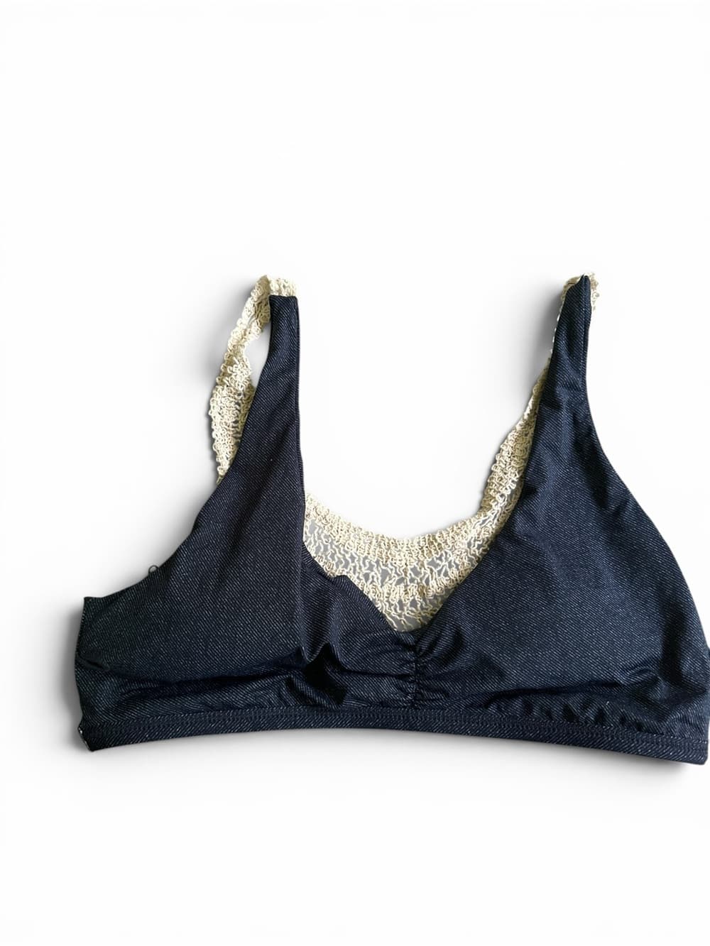 NWOT L*Space crochet back bikini top large - Thumbnail 4