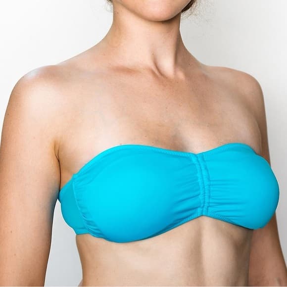 NWOT L*Space bandeau bikini top teal - Thumbnail 5