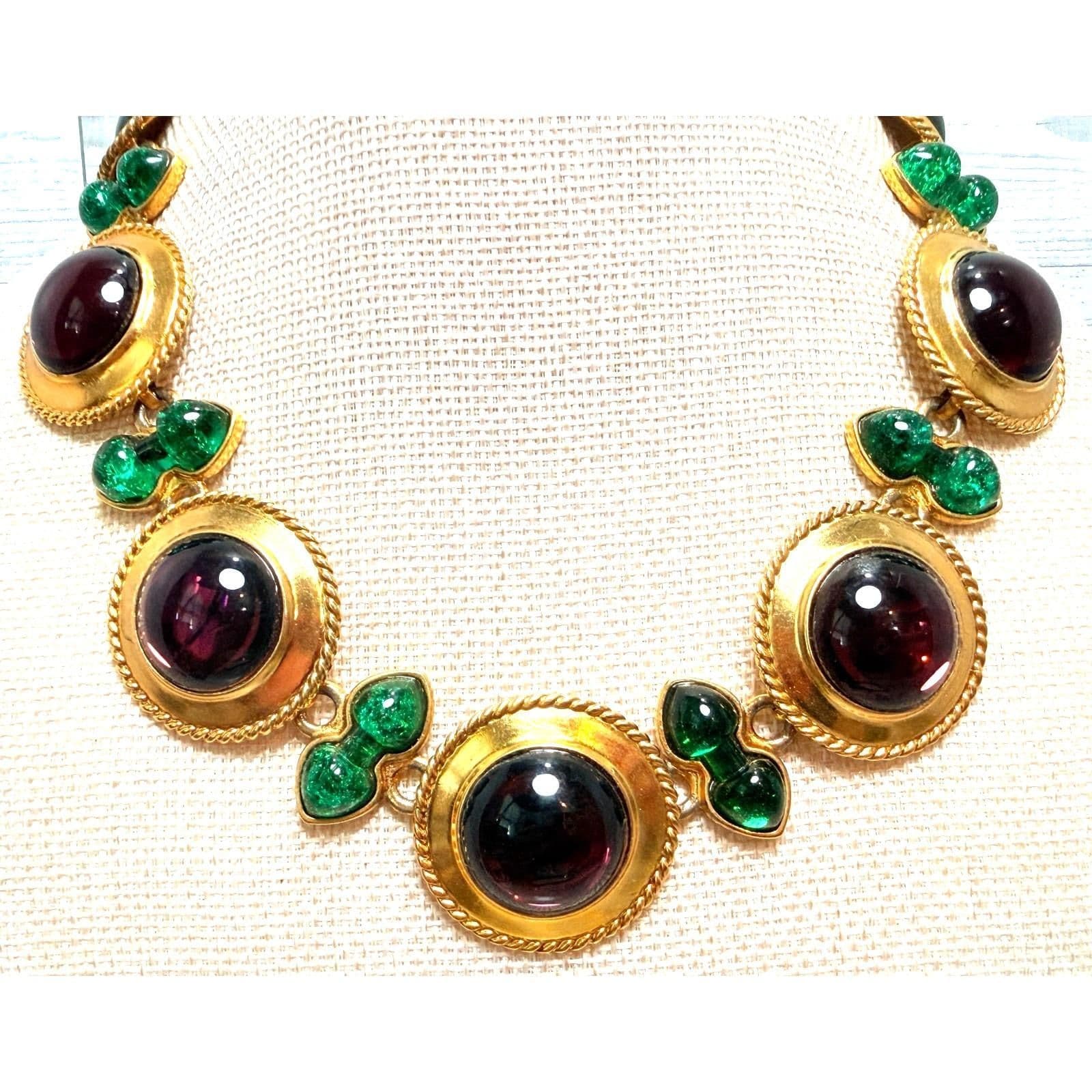 3F. 1980s RARE Ben-Amun Byzantine-Inspired Archived Necklace - Thumbnail 2