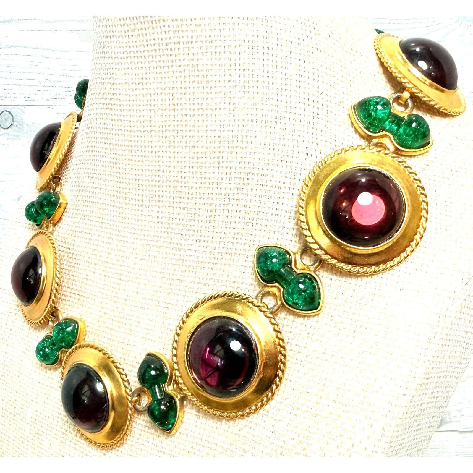 3F. 1980s RARE Ben-Amun Byzantine-Inspired Archived Necklace - Thumbnail 3