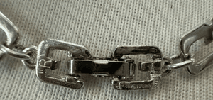 2X. 1980s Givenchy Logo G-Links Necklace - Thumbnail 6