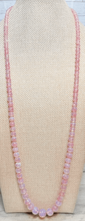 4P. 1940s Lavender Quartz Necklace - Thumbnail 3