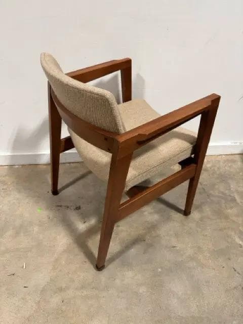 Gunlocke Company MCM Walnut Arm Chair - Thumbnail 2
