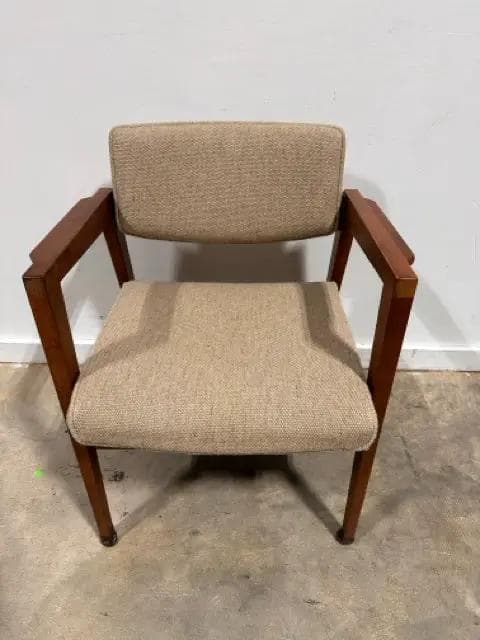 Gunlocke Company MCM Walnut Arm Chair