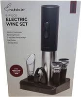 Rabbit 6-Piece Electric Wine Set with Corkscrew and Accessories - Thumbnail 3
