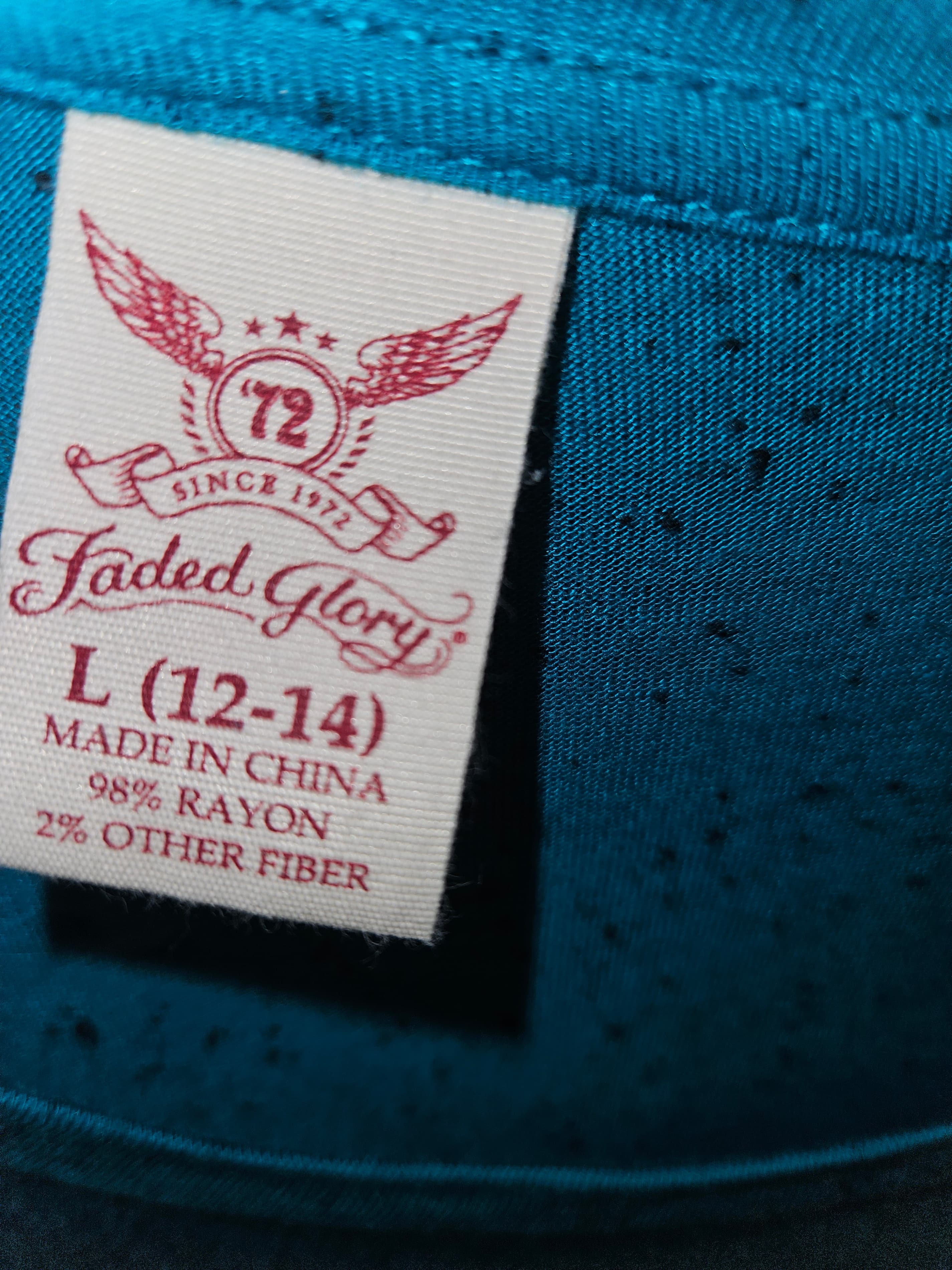 American Eagle Outfitters Teal Short Sleeve T-Shirt Size L - Thumbnail 2