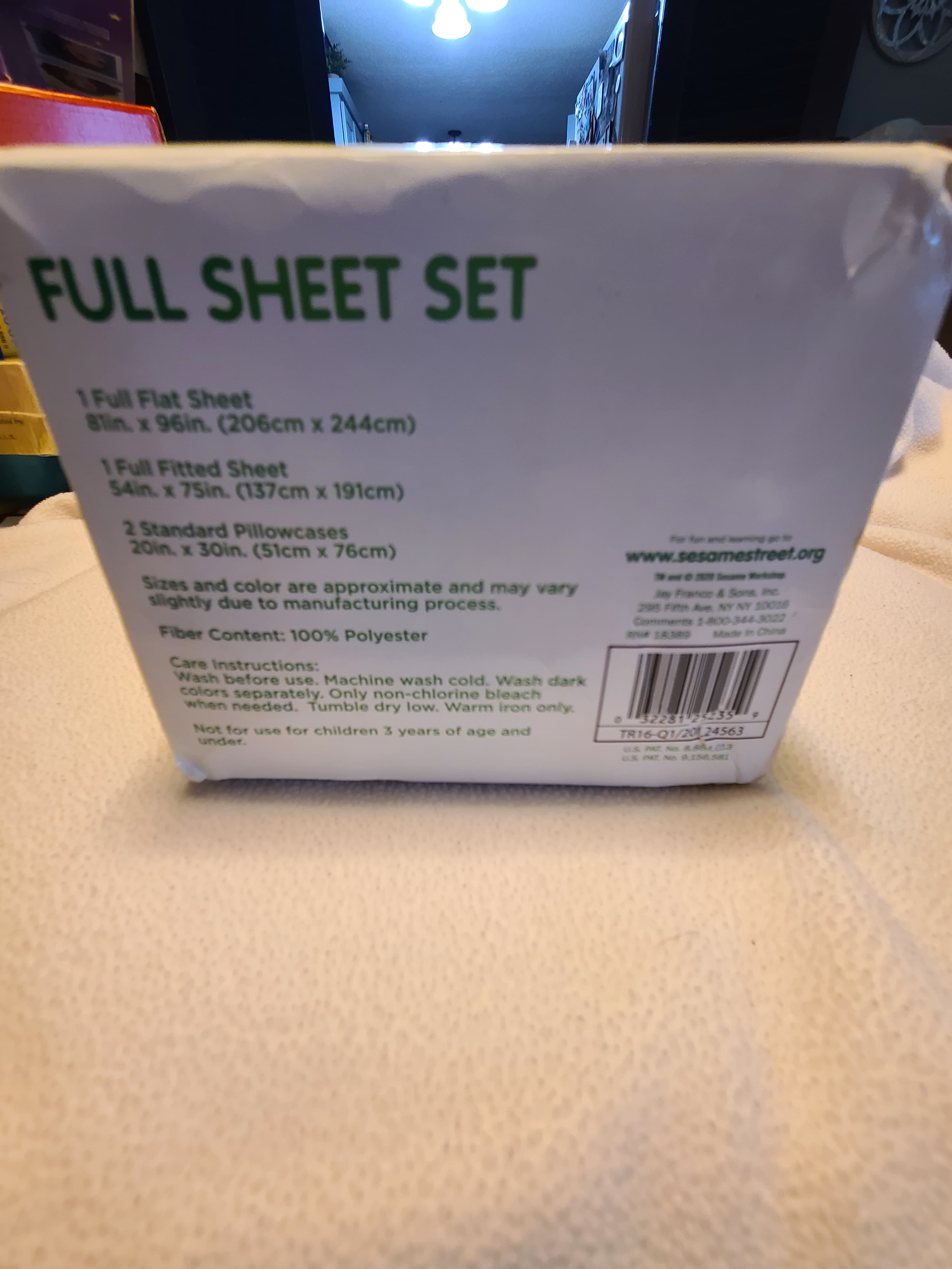 Franco Sesame Street 4 Piece Full Size Sheet Set - Thumbnail 4